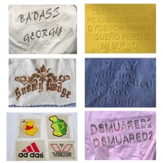 服裝皮革壓紋樣板